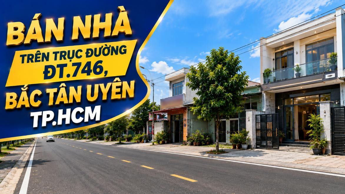 Bán nhà trên trục đường ĐT.746, Bắc Tân Uyên
