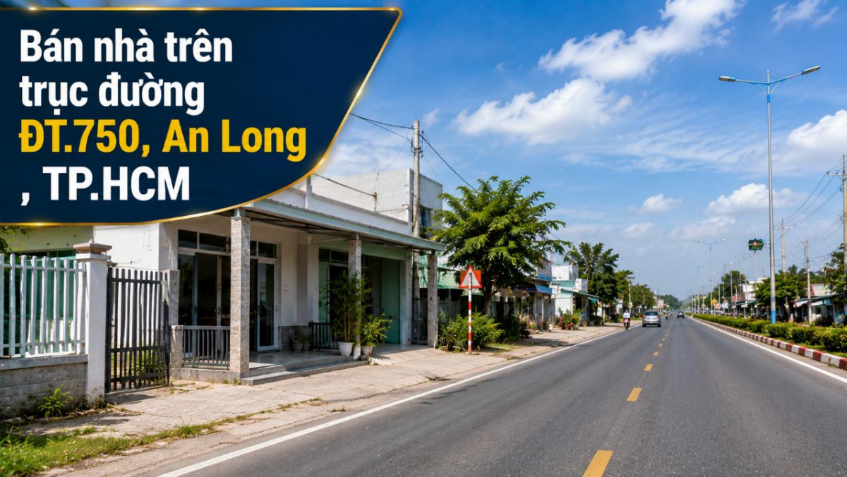 Bán nhà trên trục đường ĐT.750, An Long