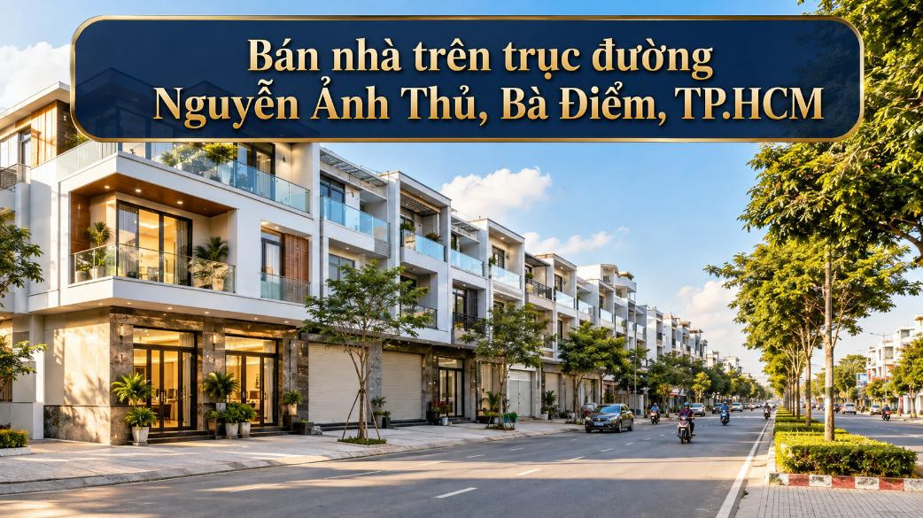Bán nhà trên trục đường Nguyễn Ảnh Thủ, Bà Điểm