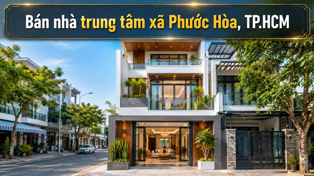 Bán nhà trung tâm xã Phước Hòa, thuận tiện an cư