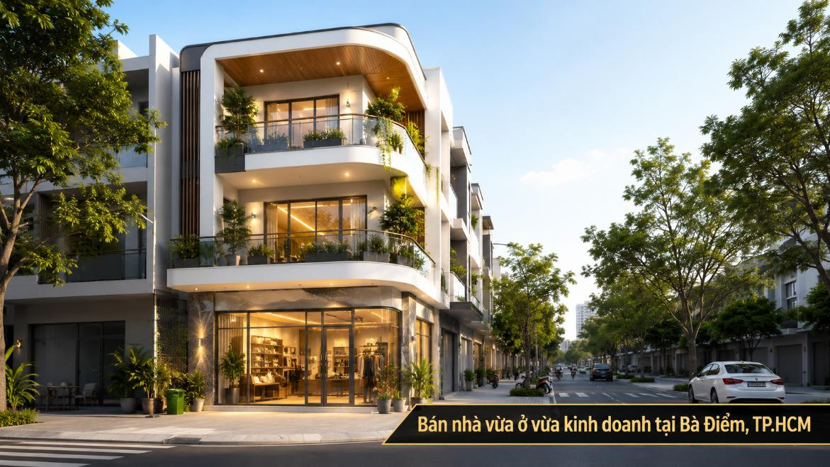 Bán nhà vừa ở vừa kinh doanh tại Bà Điểm, khai thác linh hoạt
