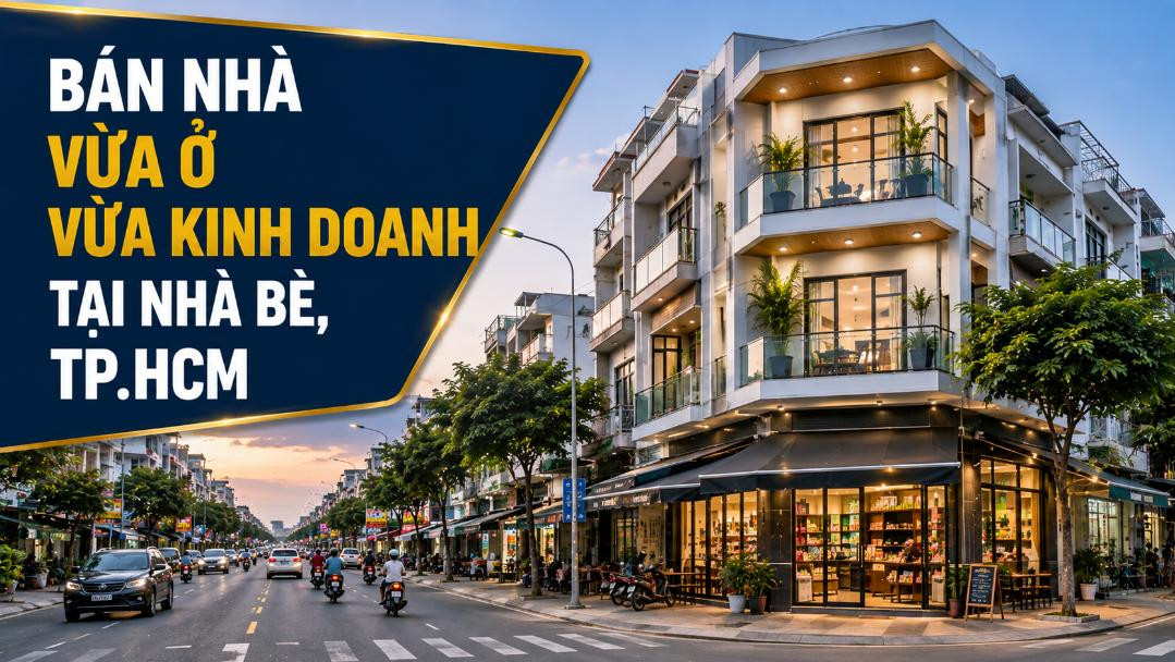 Bán nhà vừa ở vừa kinh doanh tại Nhà Bè, khai thác linh hoạt