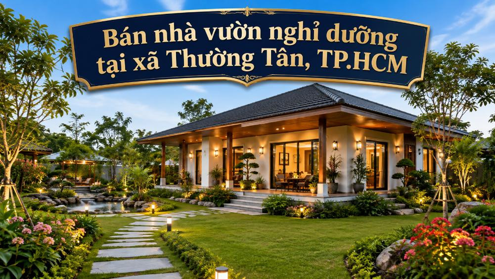 Bán nhà vườn nghỉ dưỡng Thường Tân, không gian yên tĩnh