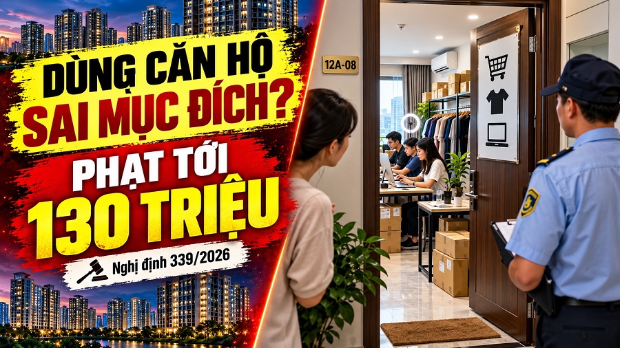 Nghị định 339/2026: Những hành vi tại chung cư có thể bị phạt đến 130 triệu đồng