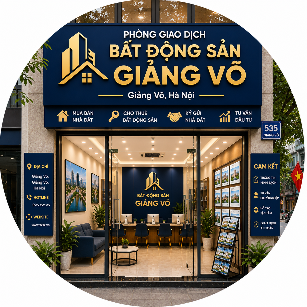 Phòng Giao Dịch Bất Động Sản Giảng Võ