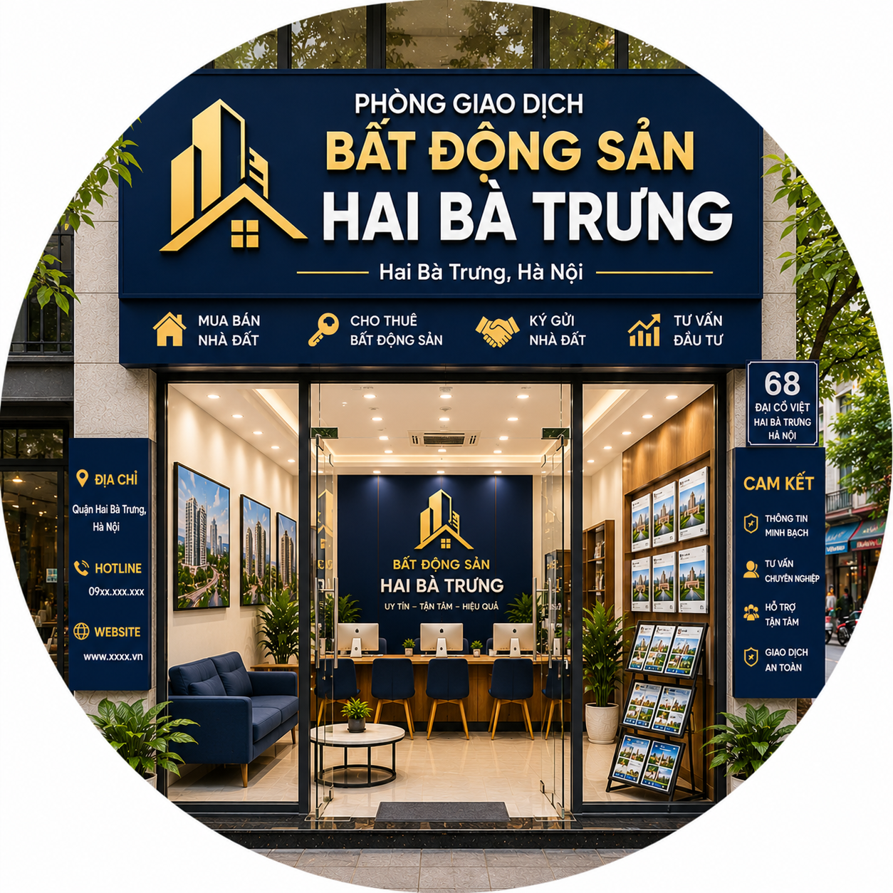 Phòng Giao Dịch Bất Động Sản Hai Bà Trưng