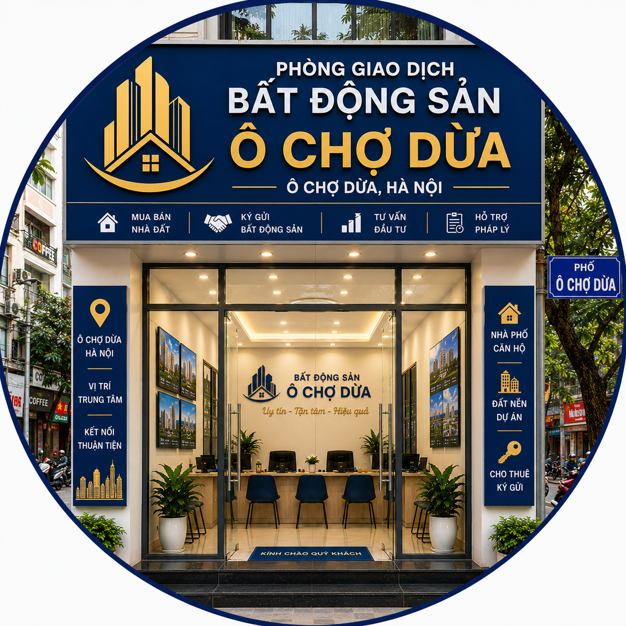 Phòng Giao Dịch Bất Động Sản Ô Chợ Dừa