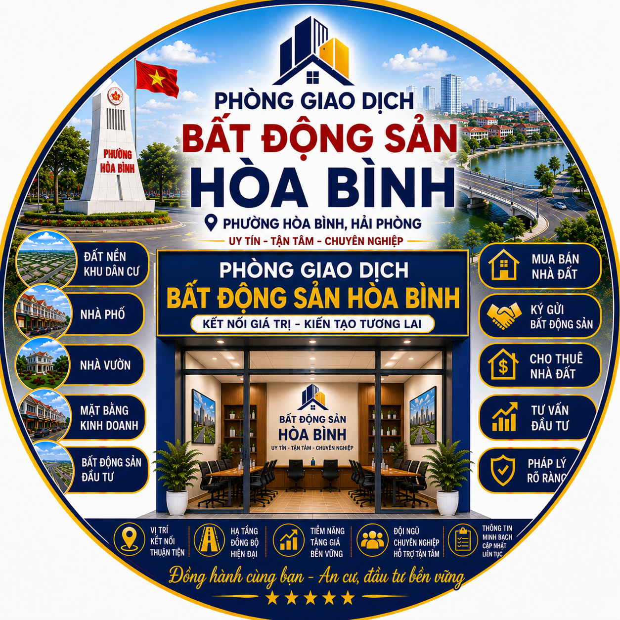 Phòng Giao Dịch Bất Động Sản Hòa Bình Hải Phòng