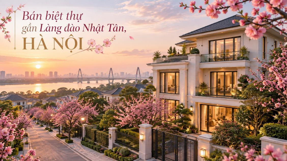 Bán biệt thự gần Làng đào Nhật Tân, Tây Hồ