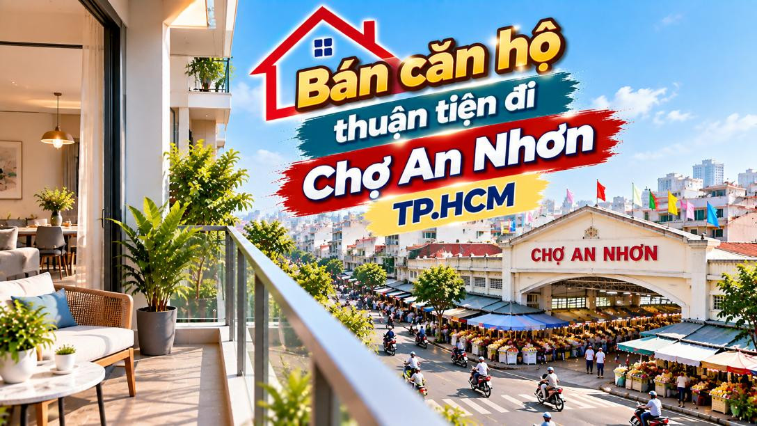 Bán căn hộ An Nhơn thuận tiện đi Chợ An Nhơn