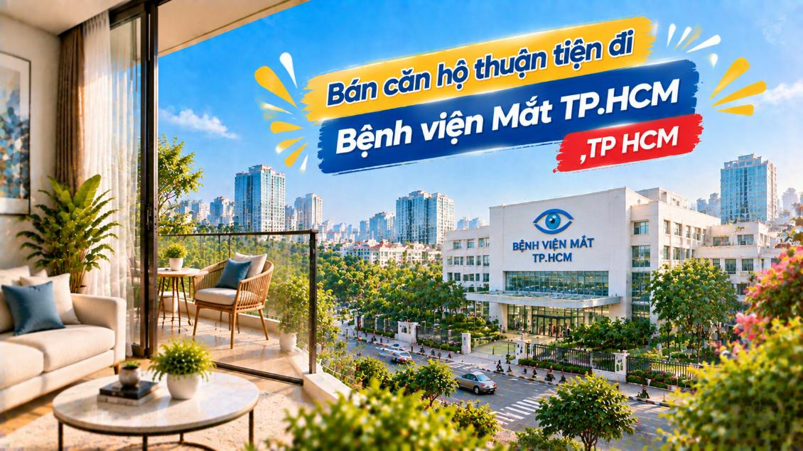 Bán căn hộ Bàn Cờ thuận tiện đi Bệnh viện Mắt TP.HCM