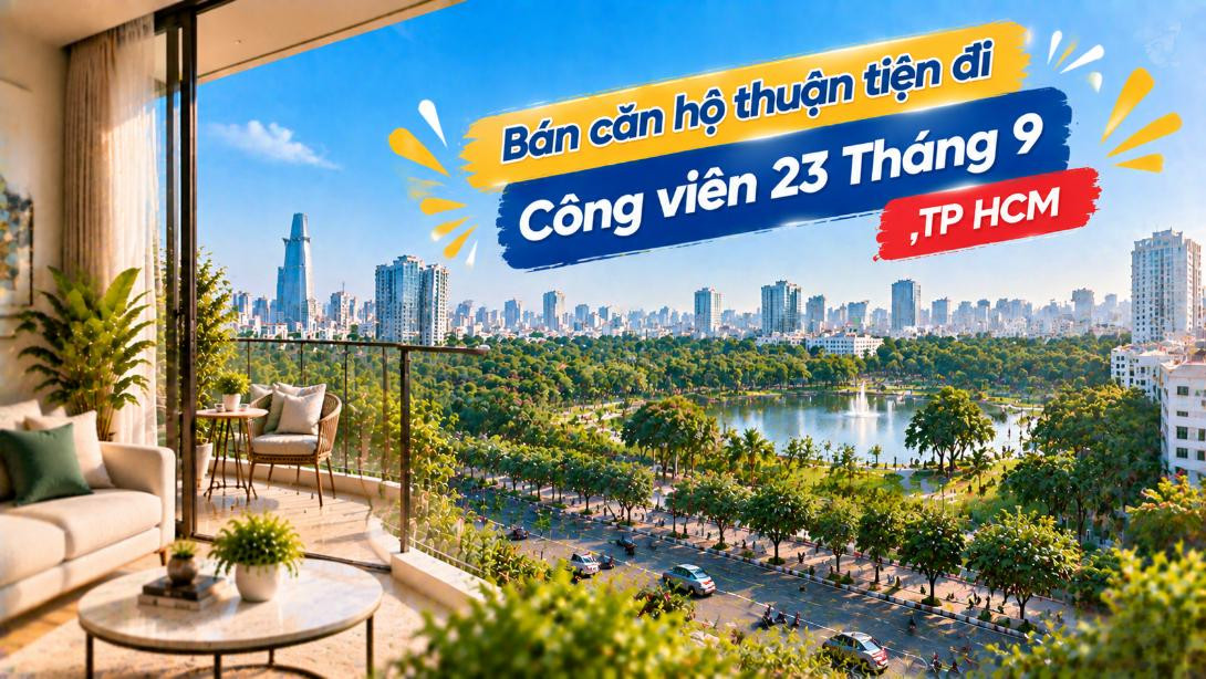 Bán căn hộ Bàn Cờ thuận tiện đi Công viên 23 Tháng 9