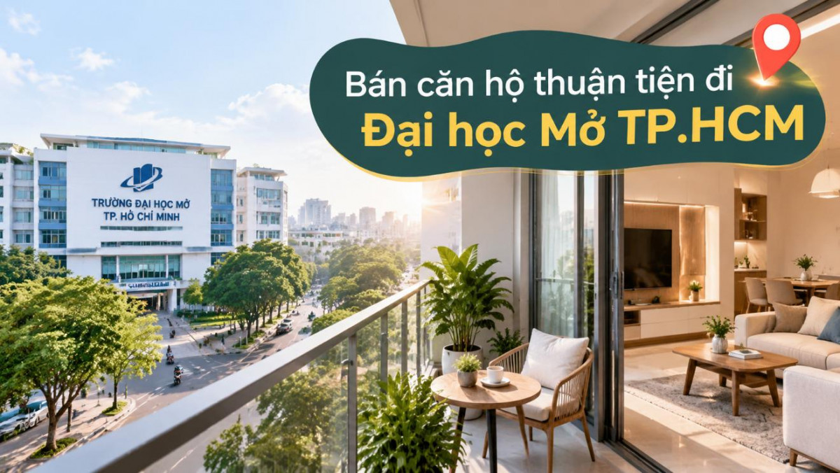 Bán căn hộ Bàn Cờ thuận tiện đi Đại học Mở TP.HCM