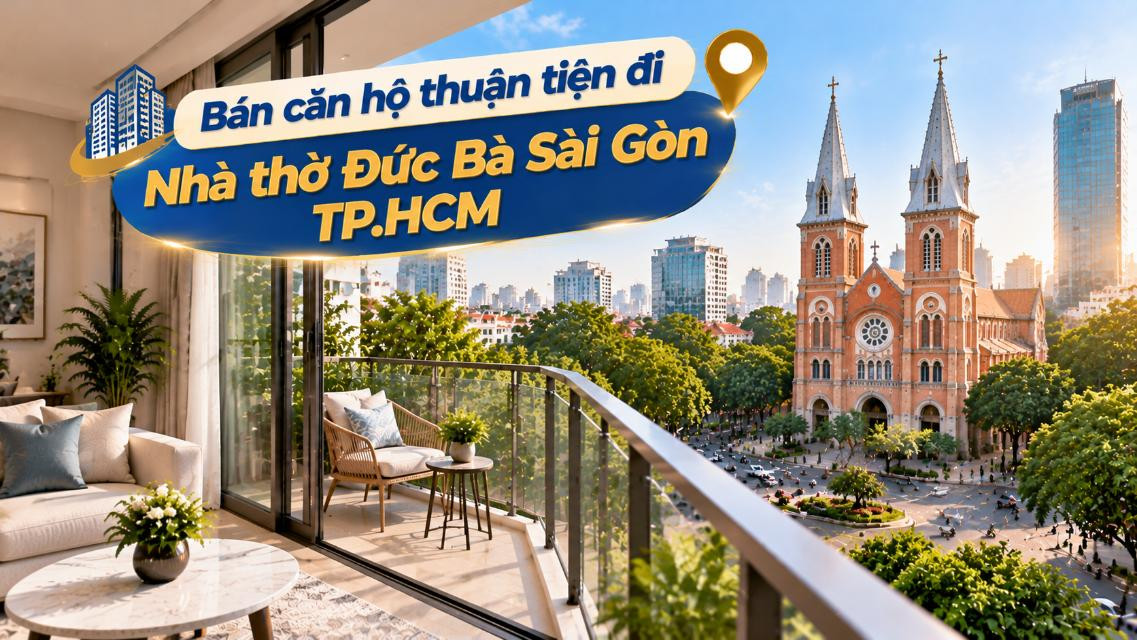 Bán căn hộ Bàn Cờ thuận tiện đi Nhà thờ Đức Bà Sài Gòn