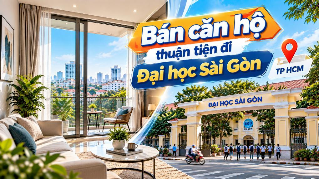 Bán căn hộ Bình Tây thuận tiện đi Đại học Sài Gòn