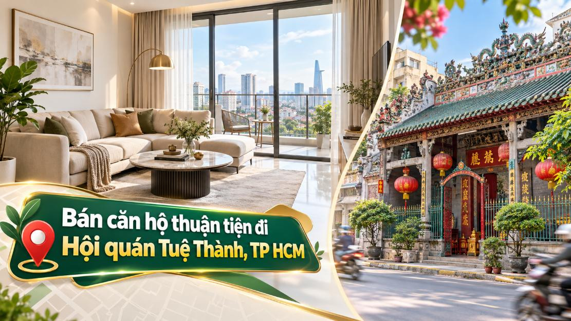 Bán căn hộ Bình Tây thuận tiện đi Hội quán Tuệ Thành