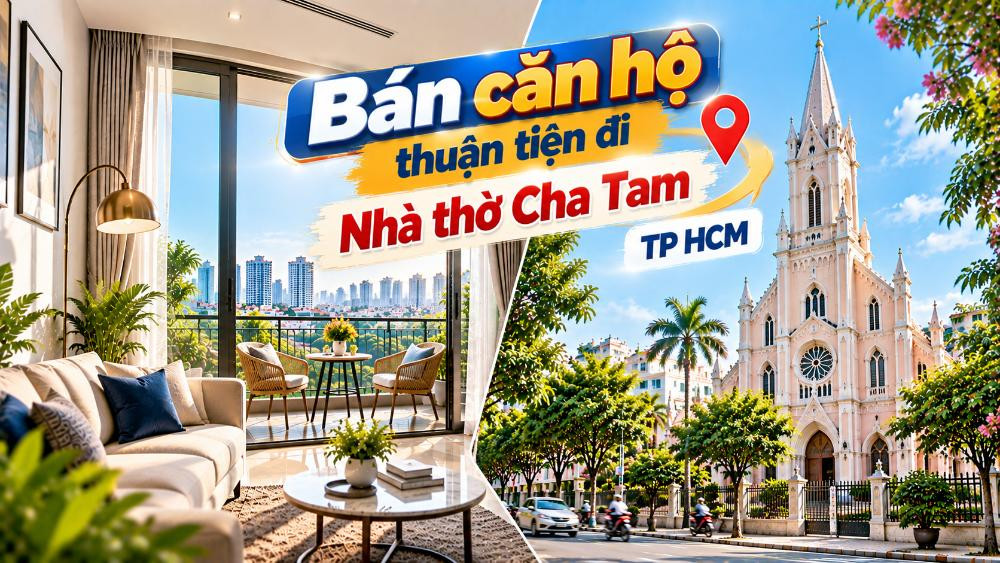 Bán căn hộ Bình Tây thuận tiện đi Nhà thờ Cha Tam