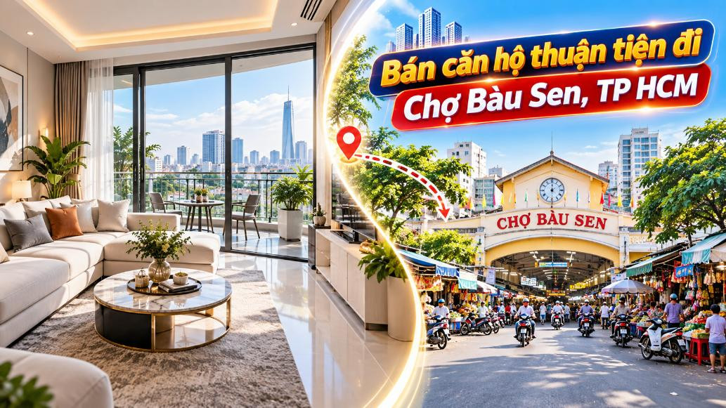 Bán căn hộ Chợ Quán thuận tiện đi Chợ Bàu Sen