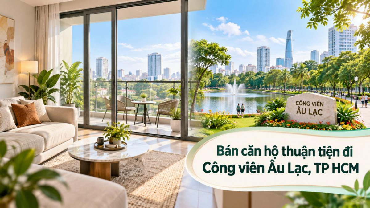 Bán căn hộ Chợ Quán thuận tiện đi Công viên Âu Lạc
