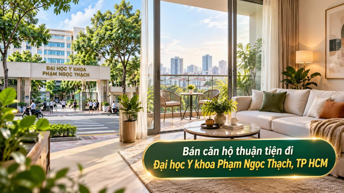 Bán căn hộ Chợ Quán thuận tiện đi Đại học Y khoa Phạm Ngọc Thạch