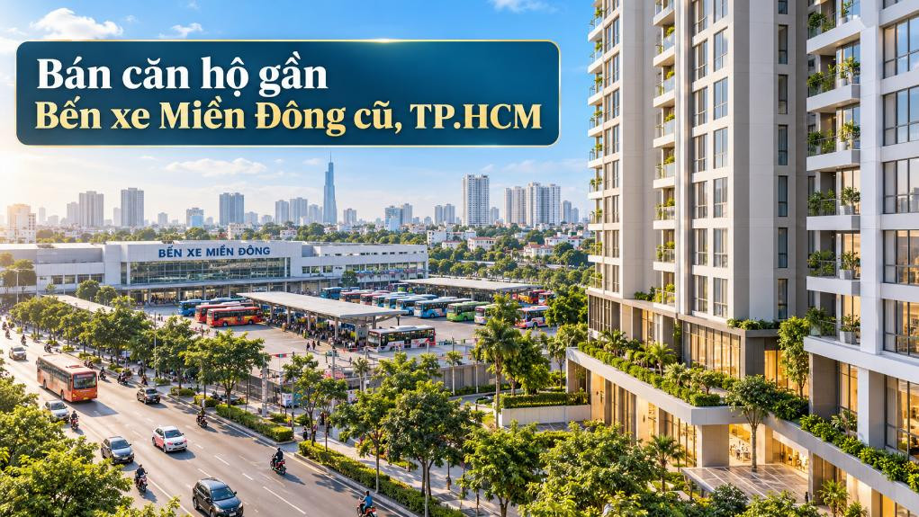Bán căn hộ gần Bến xe Miền Đông cũ, dễ kết nối trung tâm
