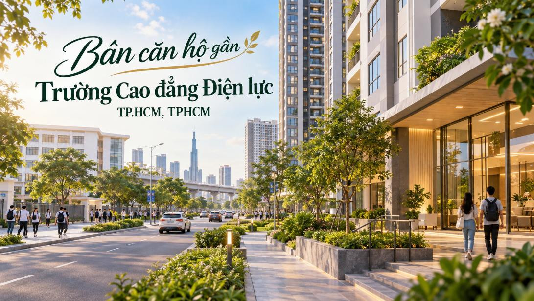 Bán căn hộ gần Cao đẳng Điện lực TP.HCM – phù hợp sinh viên, người đi làm