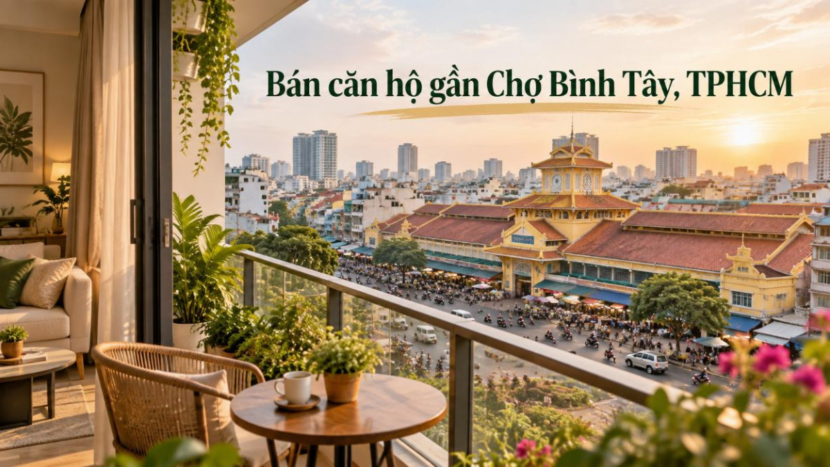 Bán căn hộ gần Chợ Bình Tây – tiện sinh hoạt, gần khu thương mại