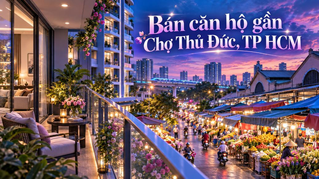 Bán căn hộ gần Chợ Thủ Đức – tiện sinh hoạt, kết nối nhanh