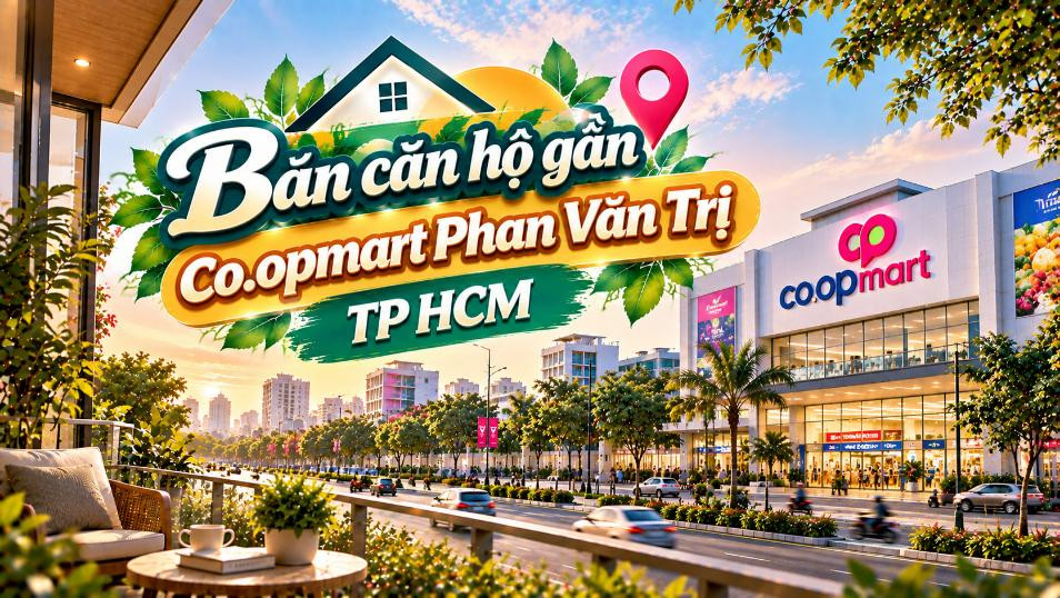 Bán căn hộ gần Co.opmart Phan Văn Trị – tiện ích đầy đủ, dễ ở