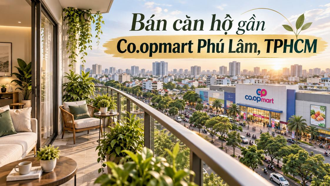 Bán căn hộ gần Co.opmart Phú Lâm – tiện ích gần, thuận tiện sinh hoạt