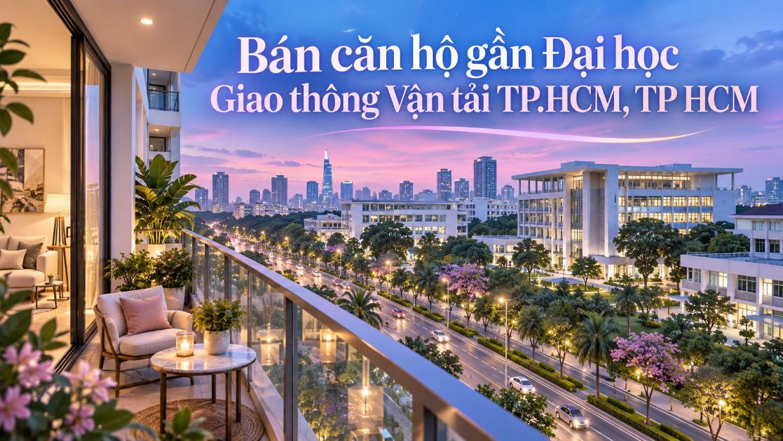 Bán căn hộ gần Đại học Giao thông Vận tải TP.HCM – dễ ở, dễ cho thuê