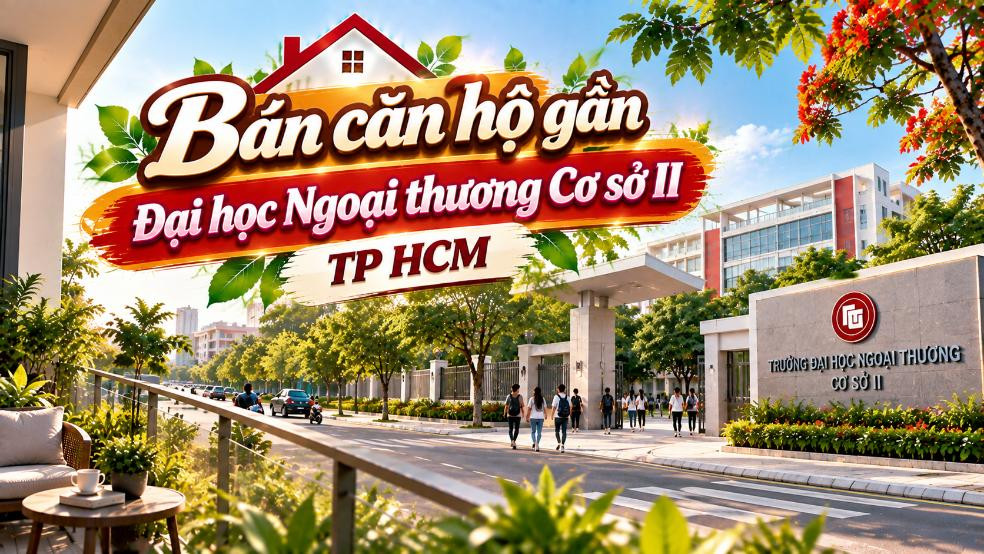 Bán căn hộ gần Đại học Ngoại thương Cơ sở II – thuận tiện học tập, đi làm