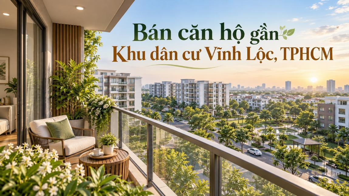 Bán căn hộ gần Khu dân cư Vĩnh Lộc – thuận tiện sinh hoạt