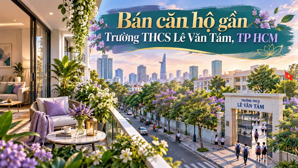 Bán căn hộ gần Trường THCS Lê Văn Tám – phù hợp gia đình có con nhỏ