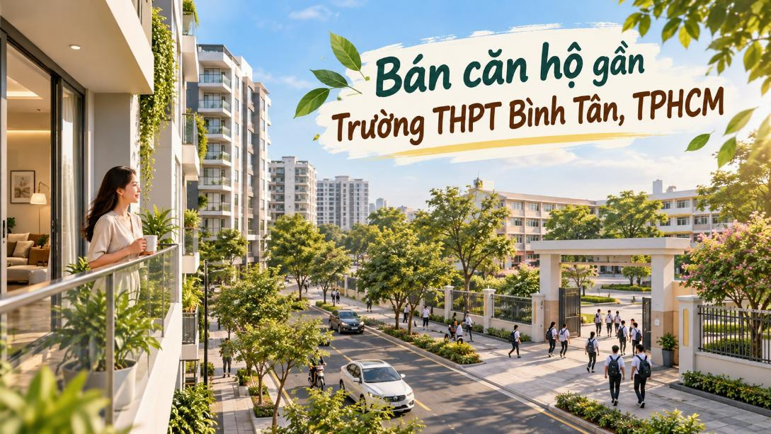 Bán căn hộ gần Trường THPT Bình Tân – phù hợp gia đình trẻ