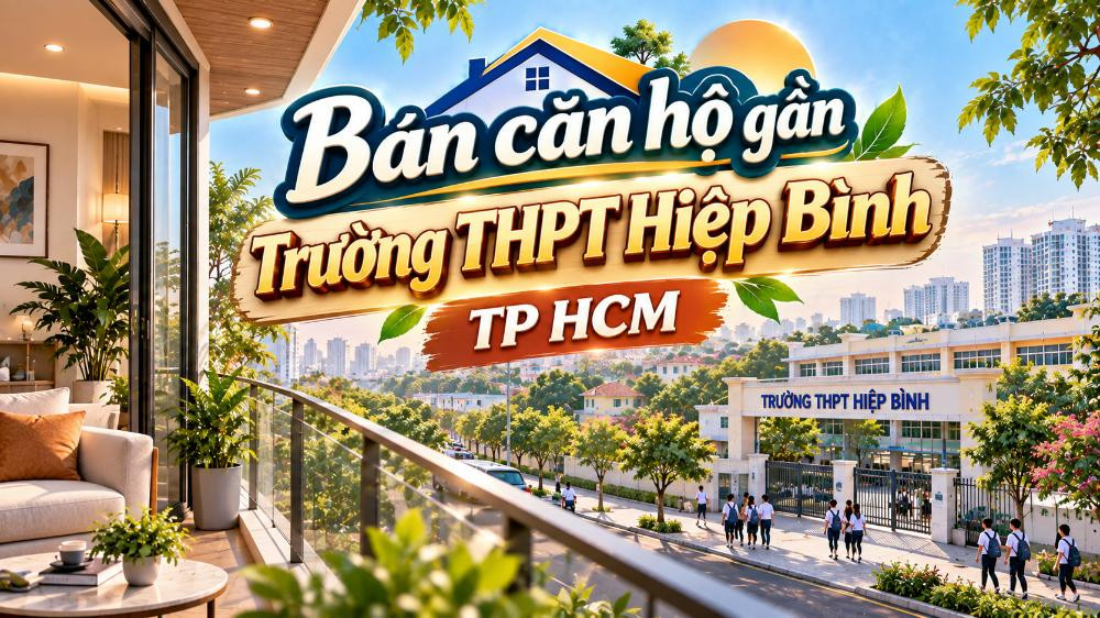 Bán căn hộ gần Trường THPT Hiệp Bình – phù hợp gia đình trẻ