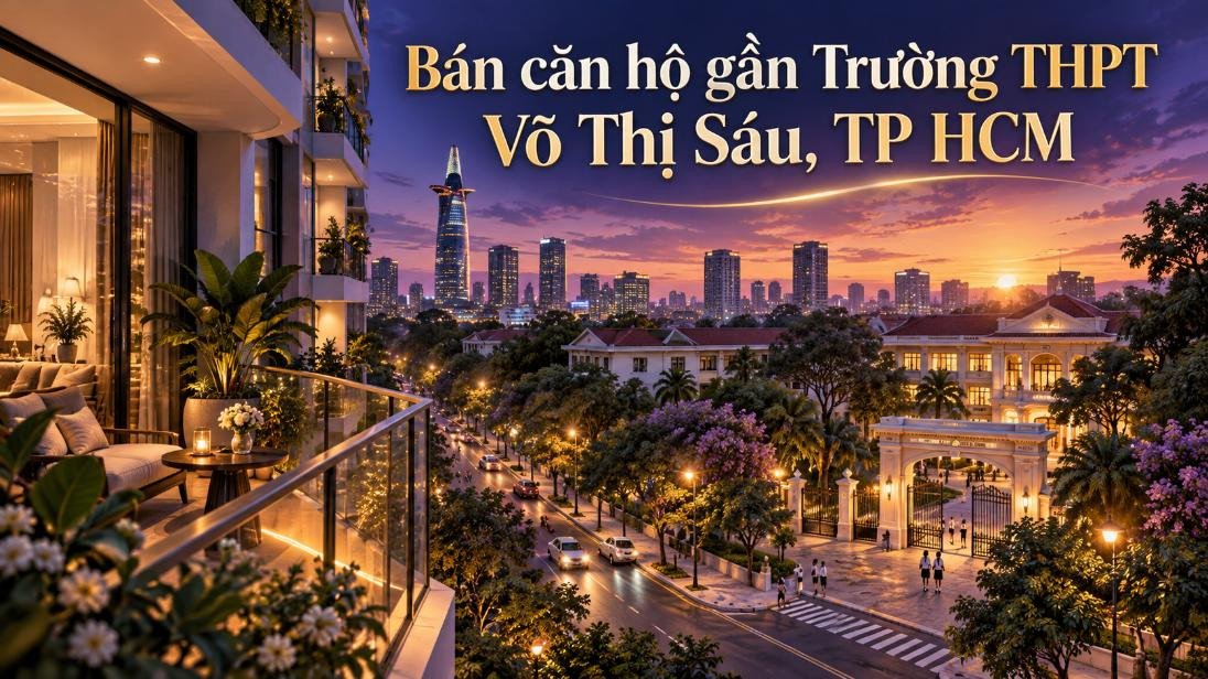 Bán căn hộ gần Trường THPT Võ Thị Sáu – tiện học tập và sinh hoạt