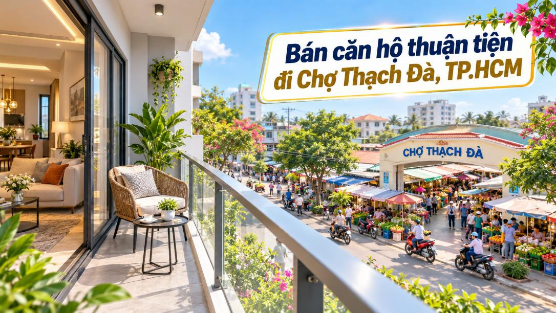 Bán căn hộ Hạnh Thông thuận tiện đi Chợ Thạch Đà