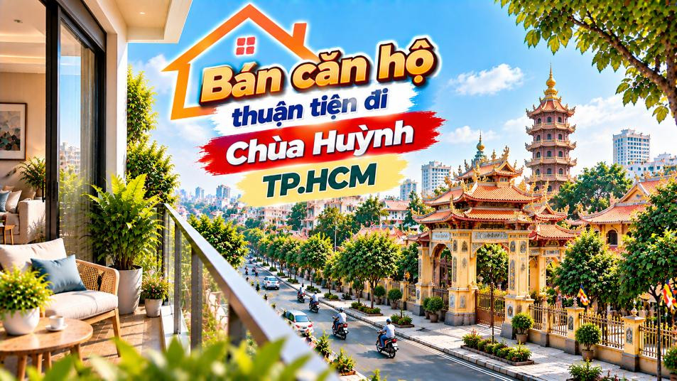 Bán căn hộ Hạnh Thông thuận tiện đi Chùa Huỳnh Kim