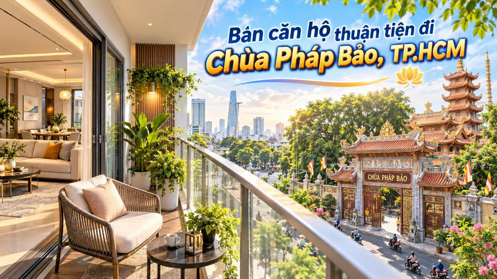 Bán căn hộ Hạnh Thông thuận tiện đi Chùa Pháp Bảo