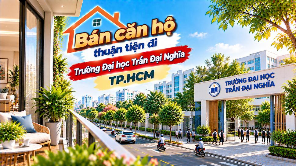 Bán căn hộ Hạnh Thông thuận tiện đi Đại học Trần Đại Nghĩa