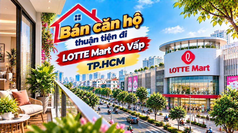 Bán căn hộ Hạnh Thông thuận tiện đi LOTTE Mart Gò Vấp