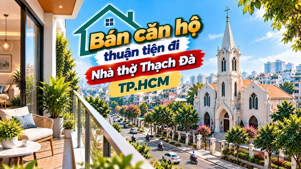 Bán căn hộ Hạnh Thông thuận tiện đi Nhà thờ Thạch Đà