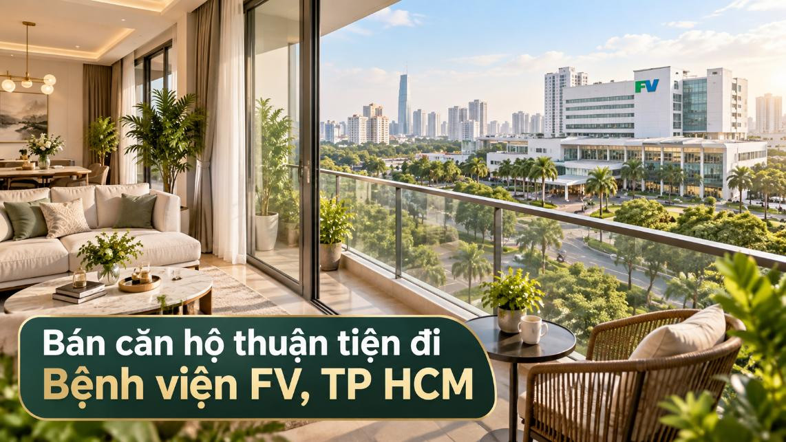 Bán căn hộ Khánh Hội thuận tiện đi Bệnh viện FV