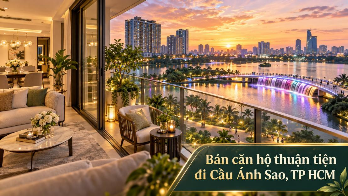 Bán căn hộ Khánh Hội thuận tiện đi Cầu Ánh Sao