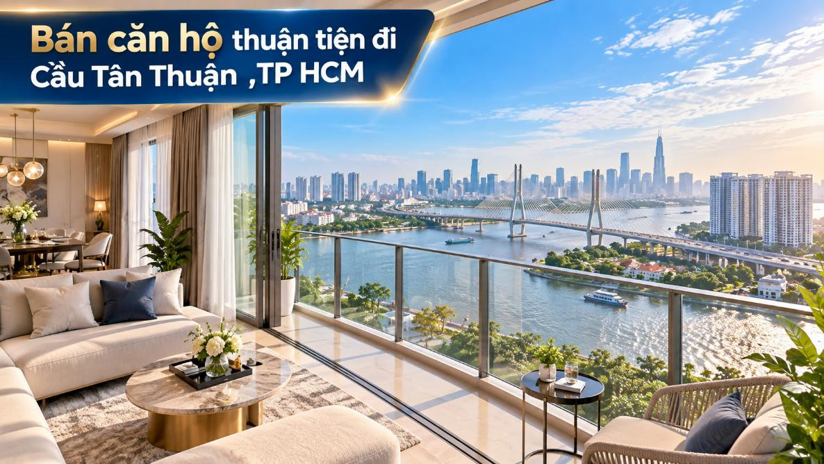 Bán căn hộ Khánh Hội thuận tiện đi Cầu Tân Thuận