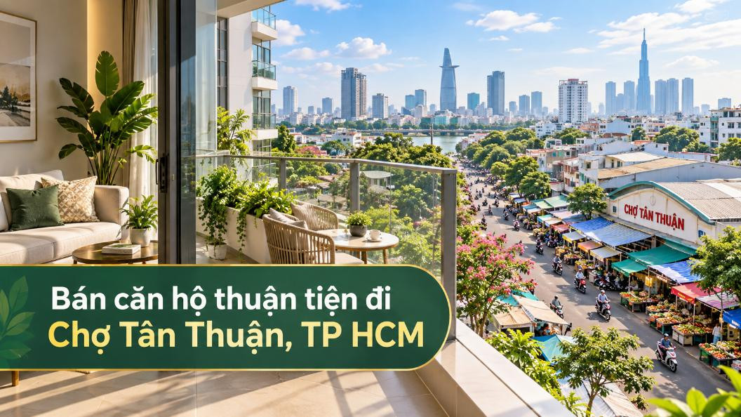 Bán căn hộ Khánh Hội thuận tiện đi Chợ Tân Thuận