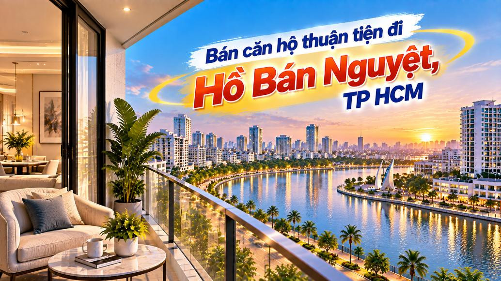 Bán căn hộ Khánh Hội thuận tiện đi Hồ Bán Nguyệt