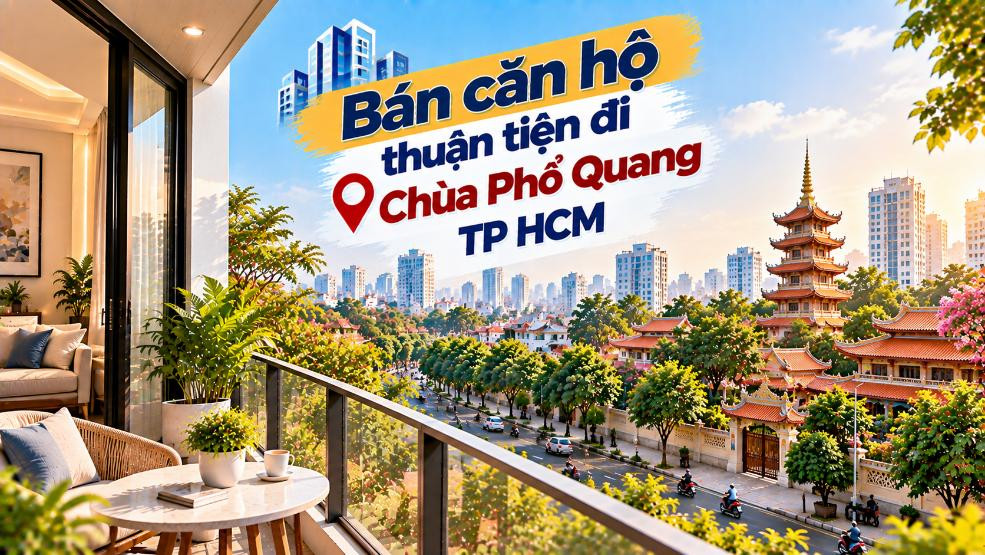 Bán căn hộ Nhiêu Lộc thuận tiện đi Chùa Phổ Quang