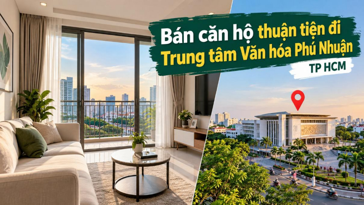 Bán căn hộ Nhiêu Lộc thuận tiện đi Trung tâm Văn hóa Phú Nhuận